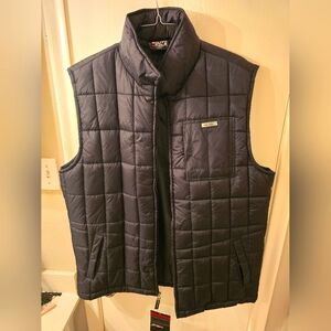 Black South Pole brand puffy vest, size L